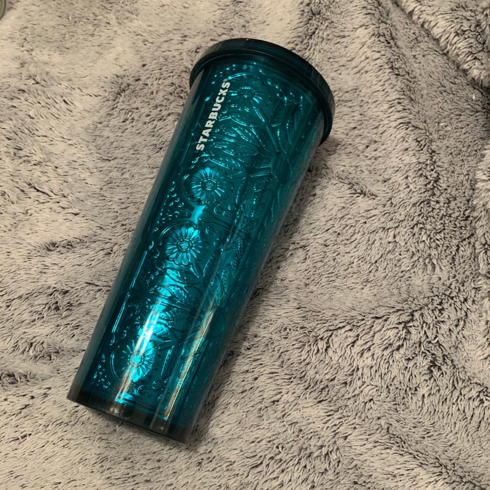 Starbucks turquoise cold cup plastic 20oz